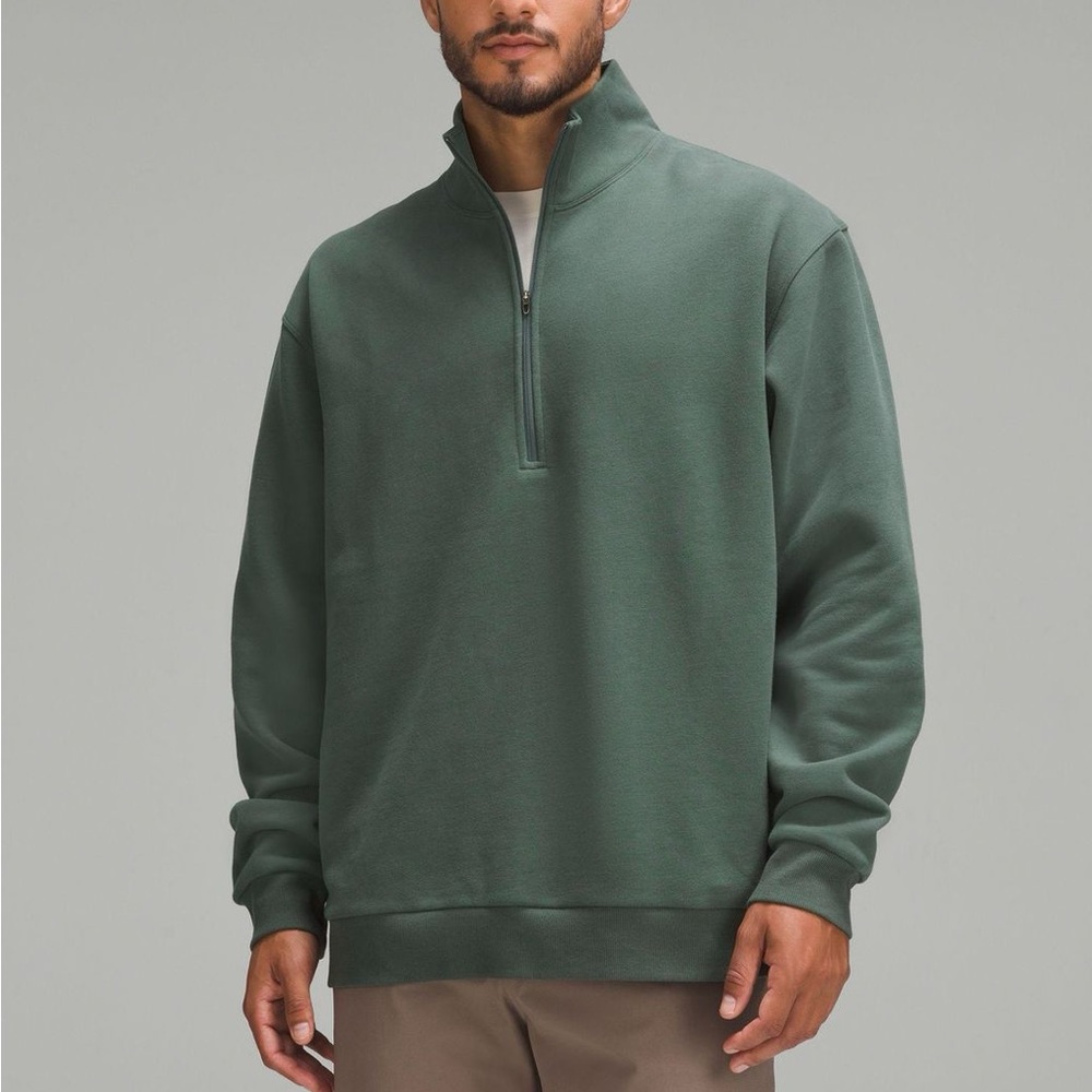 Lululemon Steady State Half Zip Dark Forest